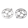 201 Stainless Steel Sigil of Lilith Pendants STAS-S120-001-3