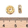 SHEGRACE Brass Micro Pave Clear Cubic Zirconia Spacer Beads XGRQ1U993-363G-3
