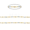 Brass Handmade Beaded Chains CHC-P011-E01-G-2