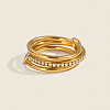 304 Stainless Steel Finger Rings for Women GN6339-1