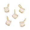 Brass Cat Eye Pendants KK-C251-09A-G01-1