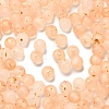 Frosted Transparent Acrylic Beads OACR-F013-13E-1