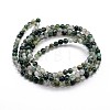Natural Moss Agate Round Bead Strands G-J303-07-4mm-2