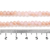 Half Rainbow Plated Faceted Rondelle Glass Bead Strands X-EGLA-L007-B05-4mm-4
