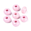 Valentine's Day Opaque Acrylic European Beads OACR-E033-19M3-4