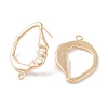 Brass Stud Earring Findings KK-S376-09G-2