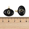 Natural Black Onyx(Dyed & Heated) Pendants X-KK-B157-42H-10-3