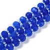 Natural Blue Agate(Dyed & Heated) Beads Strands G-H057-A14-02-2