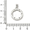 Valentine's Day Brass Micro Pave Clear Cubic Zirconia Pendants KK-A293-19C-G-3