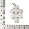Ion Plating(IP) 304 Stainless Steel Pendants STAS-C103-02GP-3