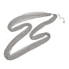 304 Stainless Steel Multi-strand Necklaces for Women NJEW-D326-01P-5