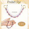 2Pcs Alloy Enamel Butterfly Boot Strap Chains HJEW-SW00418-2