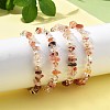 Natural Ferruginous Quartz Beads Bracelets for Women BJEW-H623-02S-11-3