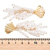 Alloy with Plastic Pearls Stud Tassel Earrings EJEW-Z172-06G-03-3