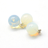 Round Opalite Pendants G-Q434-12-2