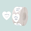 500Pcs Heart with Thank You Roll Stickers DIY-U008-01C-1