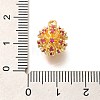 Brass Micro Pave Cubic Zirconia Beads KK-M312-20G-3