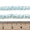 Electroplate Glass Beads Strands EGLA-D030-P4mm-B07-5