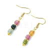 Natural Gemstone Dangle Earrings EJEW-JE07308-5