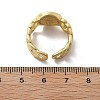 Brass Micro Pave Clear Cubic Zirconia Open Cuff Rings for Women RJEW-K289-02G-G-5