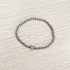 304 Stainless Steel Beads Stretch Bracelets for Women FS-WGC4F34-20-1