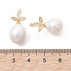 Natural Baroque Keshi Pearl Pendants PALLOY-JF05452-2