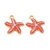 304 Stainless Steel Enamel Pendants STAS-Q119-08G-09-1