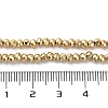 Electroplate Glass Beads Strands X-EGLA-D030-15A-01-4