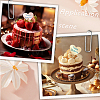 21Pcs 3 Colors Mirror Effect Acrylic Birthday Cupcake Insert Card Decoration AJEW-SP0001-67C-5