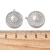 304 Stainless Steel Pendants STAS-L022-498P-3