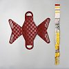 Tartan PU Leather Candy Gift Tote Bags with Ribbon(Random Pattern) CON-WH20002-16A-2