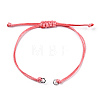 Korean Waxed Polyester Cord Braided Bracelets MAK-T010-06P-2