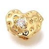 Brass Micro Pave Cubic Zirconia Beads KK-K388-75G-1