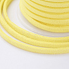 3x1.5mm Yellow Flat Faux Suede Cord X-LW-R003-38-4