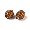 Natural Schima Wood Beads WOOD-Q001-03-2