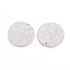 Tarnish Resistant 304 Stainless Steel Textured Pendants LS-STAS-I098-01-25mm-P-2