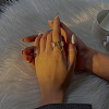304 Stainless Steel Wide Band Finger Rings WG20EAC-01-4