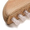 Natural Rose Quartz Scalp Massager AJEW-G058-01A-3