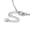 Vacuum Plating 304 Stainless Steel Box Chain Necklaces NJEW-C045-04P-3