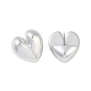 Heart CCB Plastic Stud Earrings for Women EJEW-Q382-05P-2