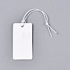 Rectangle Blank Paper Price Tags with Cord CDIS-S023-2-01-1