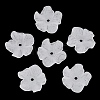 Frosted Opaque Acrylic Bead Cap OACR-K001-43-1