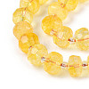 Heated Natural Citrine Beads Strands G-N327-08A-11-4