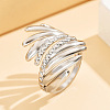 304 Stainless Steel Cuff Open Rings WG749B5-01-2
