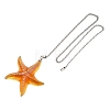 Glass Charms Ceiling Fan Pull Chain Extenders HJEW-H064-01C-P-2