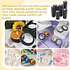50Pcs Round Aluminum Packing Boxes with Visible Window Lid CON-WA0001-30-7
