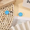 3 Pairs Brass Enamel Cufflinks BUTT-GL0001-09A-5