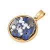 Natural Lapis Lazuli Chip and Plastic Pearl Pendants GG-CBA9A1B-01G-02-2