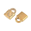 304 Stainless Steel Micro Pave Cubic Zirconia Pendants STAS-A132-05A-G-2