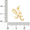 Brass Micro Pave Clear Cubic Zirconia Pendants CU-CBA7939-01H-G-3
